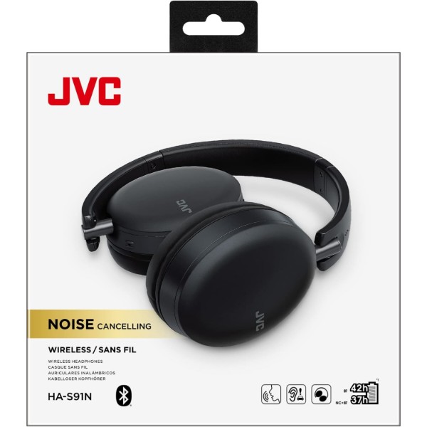 Фото - Навушники накладні бездротові JVC HAS91N-B-U
